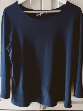 Sympli Navy Blue Long Sleeve BlouseSize 12